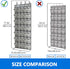 Over the Door Shoe Organizer, 2024 Upgraded, 35 Huge Pockets for Size 13 Shoes