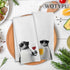 WOTYPU 16x24 Inch Set 2 Funny Penguin Kitchen Bar Towels, Penguin Gifts for Women Men, Gifts for Wine Beer Lovers