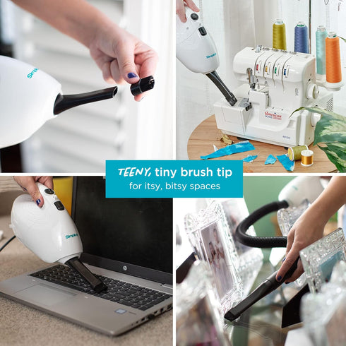 Simplicity Vacuums Flash Mini Handheld Vacuum with Attachments, Powerful Corded Hand Vacuum for Craft Projects, F1