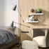 Set 2, 17 Inch Love-KANKEI Floating Shelves Wall Mounted of Rustic Wood Wall Shelves for Storage, Bedroom Living Room