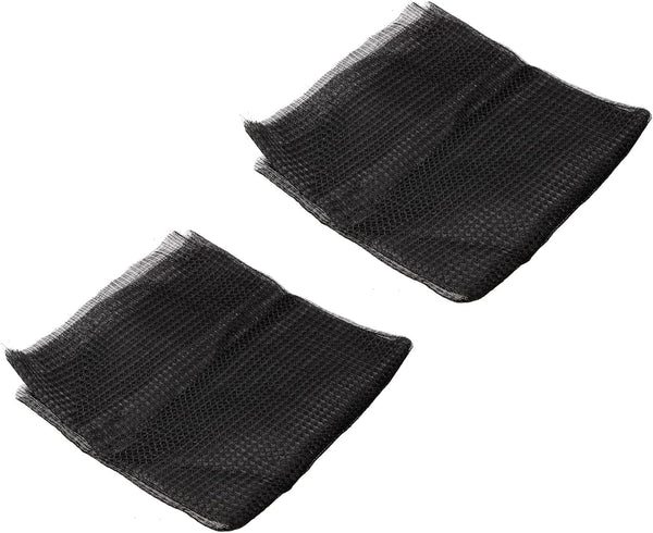 PATIKIL 47.2" x 23.6" Air Conditioner Filter Material, 2 Pack Plastic Dustproof Mesh Screen Replacement, Black