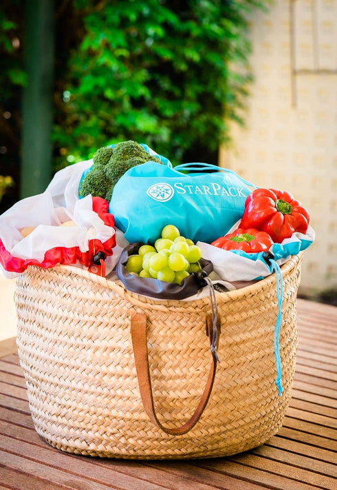 Set Eco-Friendly Reusable Produce Bags - Zero Waste Grocery Shopping