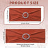 25 VDS - Terracotta | Spandex Chair Sashes Bows | PCS | Stretch Elastic Banquet Universal Folding Chair Band Tie