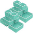 Simple Houseware Foldable Cloth Storage Box, Closet Dresser Drawer Divider Organizer Basket Bins, Turquoise (Set of 12)