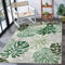 Wonnitar Monstera 3x5 Washable Rug, Sage Green Leaf Area Rugs for Bedroom,