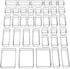 SMARTAKE 37-Piece Drawer Organizer, Non-Slip Silicone Pads, 4-Size Desk Drawer Organizer Trays for Makeup and Office