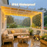 200 6.5ftx6.5ft JMEXSUSS LED Curtain Lights for Bedroom, Warm White Curtain Fairy Lights for Backdrop Indoor, USB