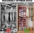 Closet, 30 Closet Pink,17" W11.5" 48" coastal rose Hanging Shoe Organizer for Sections Hanging Organizers and Storage