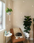 8" (8" Hanging Disco Ball Planter - with Acrylic Stand and Macrame Plant Hanger - Home Dcor, Room Dcor, Patio or Boho