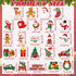 24 Pcs Christmas Decoration Magnets Merry Christmas Car Refrigerator Magnet Xmas Decorative Fridge Door Magnetic Stickers Santa Gnome Tree Gingerbread Magnets for Christmas Garage Door Mailbox Decor