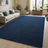 Area Rugs for Bedroom Living Room, 4x6 Navy Blue Thickened Memory-Foam Indoor Carpet, Modern Aesthetic