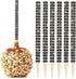 32 PCS Bling Candy Apple Bamboo Sticks, Caramel Apple Wooden Pointed Skewers