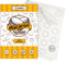 Katbite 100 Macaron Parchment Sheets Template, Non-Stick Baking Stencil for Cookies, 12x16 In