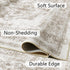 Runner Rug 2x5 Vintage Hallway Area Rug, Taupe Medallion Washable Indoor Bedroom Carpet