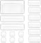 Vtopmart 15 PCS Clear Plastic Drawer Organizers Set, Versatile Storage Bins for Makeup, Kitchen Gadgets, Office
