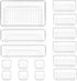 Vtopmart 15 PCS Clear Plastic Drawer Organizers Set, Versatile Storage Bins for Makeup, Kitchen Gadgets, Office
