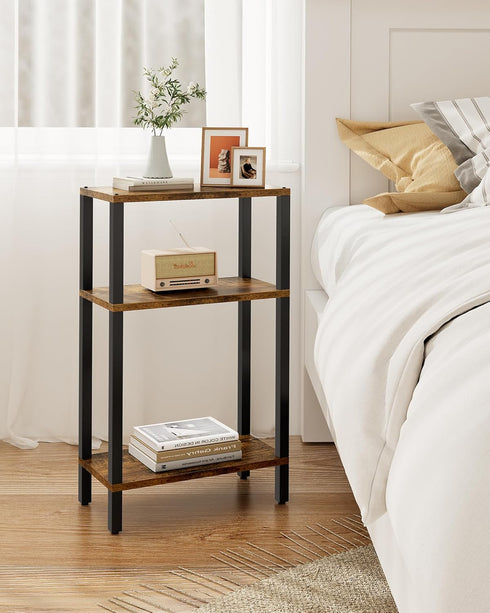 TB01BB077 TUTOTAK Small Side Table, Narrow End Table, Skinny Sofa Table, Slim Nightstand, Couch Table, Living Room, Bed