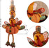 FORUP 32 Inch Thanksgiving Turkey Doll for Autumn Fall Harvest Halloween Home Decorations, Male Table Decoration