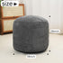Yueyocici 20 15 Inches Pouf Ottoman Stuffed Round Modern Foam Filled Foot Rest Corduroy Poufs for Living Room Chair