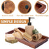 Bathroom Vanity Tray 11.8 x 5.9 inches, Natural Acacia Wood Organizer for Cosmetics, Jewelry, Perfume, Candle, Key