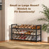 3-Tire Closet, 17"-31" 6-12 Roylvan Expandable Shoe Rack for Adjustable Free Standing Shoe Shelf Storage Fits Pairs