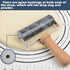 Rolling Pin Pizza Roller, Non-Stick Marble T-Type for Baking Cake, Tortilla, Fudge, Pizza, Cookies (Type 1 Black)