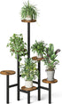 YAUKTAK 6 Brown)GPS514R Tier Corner Plant Stand Indoor Outdoor, Tall Large Plant Shelf for Multiple Plants, Tiered