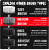 Set, 2 2" 3.5" Dirt Devil Medium Bristle Cleaning Brush Piece, and Brushes Included, for Use on Showers, Porcelain