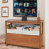 GRANNY SAYS Shelf Storage Baskets, Clothes Storage Bin, Organizer and Storage Bins, Jumbo Trapezoid Boxes, Pearl White,