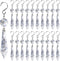 20PCS Clear Chandelier Icicle Crystal Prisms,55mm Chandelier Crystals Replacement,Crystals for Chandeliers with