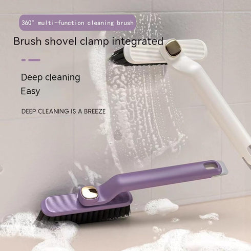 Multi-Function Rotating Crevice Cleaning Brush, 2 Pieces for Bathroom and Kitchen, Complimentary Slit Brush and Hooks