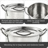IMUSA 16qt Stainless Steel Stock Pot for Cooking