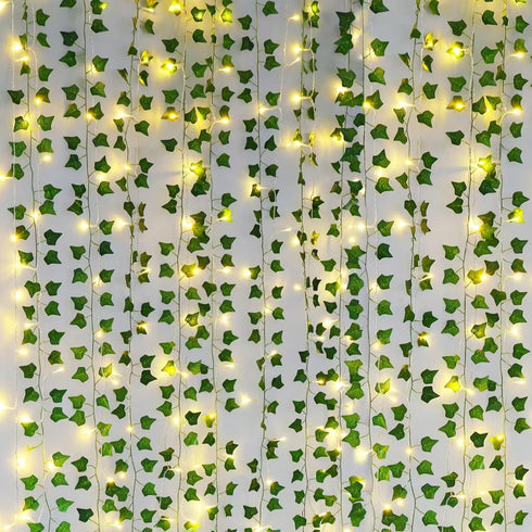 Freyalife Fake Vines for Room Decor(12 Pack 84 FT),with CE Certified 80 LED