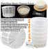 6 1.25QT pcs Soft Cheese Mold for Cheese Making - Small Cheese Mold - Homemade Cheese Making Supplies - Cream Cheese