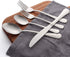 LIANYU 20 Piece Silverware Set - Matte Silverware Flatware Set for 4 - Stainless Steel Kitchen Utensils