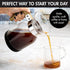 Primula Park Set, Permanent Reusable Filter Coffee Dripper, Borosilicate Glass, Easy to Use, 36 oz