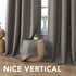 H.VERSAILTEX Linen Blackout Curtain 84 Inches Long, Thermal Insulated Grommet Drapes, Primitive Textured Burlap Effect