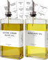 Glass Olive Oil Dispenser Bottle for Kitchen by Brighter Barns - Oil