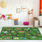 Tinideya Kids Playmat Rug 4x6 ft, Non-Slip Rubber Backing Traffic Road Playmat,