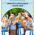 Hillban 2 Pcs Oktoberfest Mardi Gras Apron Couples Cooking Aprons, German Party Costume for BBQ
