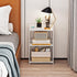 3 HAYOFAMY Tier End Table Nightstand White, Small Bookshelf with Open Shelf, Narrow Side Table Bedside Table