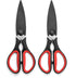 Ultra Sharp Kitchen Scissors for Food, Heavy Duty, Serrated Stainless Steel Shears, Set of 2