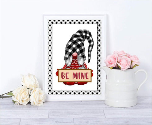 Valentine's Day Gnome Art Print Wall Art Sets