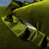 Pack 2 20x20 Inch MIULEE Velvet Ruffle Throw Pillow Covers Soft Luxurious Olive Green of Square Cushions Vintage Gothic