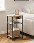 3 ET05205B Hzuaneri End Tables with Charging Station, Tier Side Table with Charging Station, End Table with USB Ports