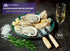 Oyster Shucking Knife and Glove Set - 2pcs Oyster Knife with Level5 Protection Gloves and Kitchen Cloth in Storage Bag