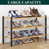 Closet, 3 Smiry Bamboo Shoe Rack for Tier Wooden Stackable Shoe Organizer, Free Standing Shoes Storage Shelf