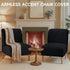 XIAROGEE Armless Armless 1) Teddy Wool Accent Chair Cover Soft Chair Slipcover Accent Chairs Covers without Arms