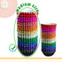 qiqee 500pcs Foil Cupcake Liners - Standard Size Thick & Sturdy Baking Cups in 10 Colors