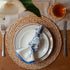 Round Woven Placemats Set of 6, Natural Water Hyacinth, 13.5 Inch Rattan Placemats for Outdoor Patio Table